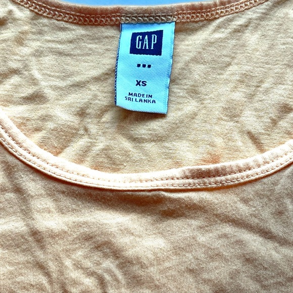 VINTAGE 2001 GAP EUC! light orange cotton tank top XS - Picture 2 of 4